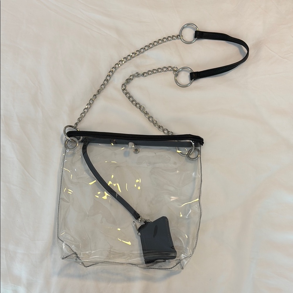 Transparent Chain Stadium Bag